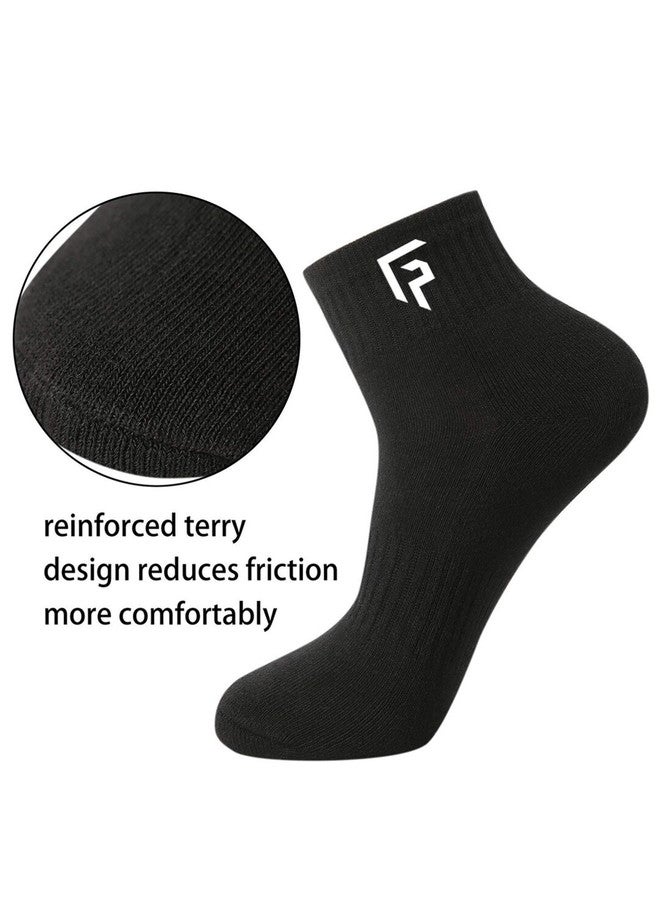FOOTPRINTS FOOTPRINT 5 Pairs Unisex Anti Odour Organic Cotton Ankle-Length Terry Sports Bamboo Socks - Image 2